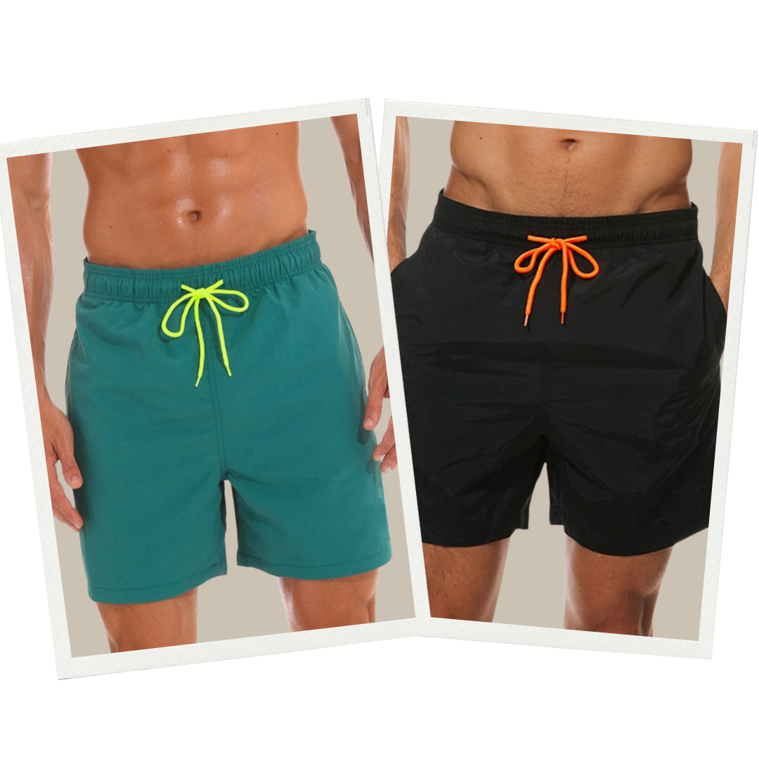 Versatile Kasper men's quick-dry swim shorts, a must-have for summer, combining style with performance.