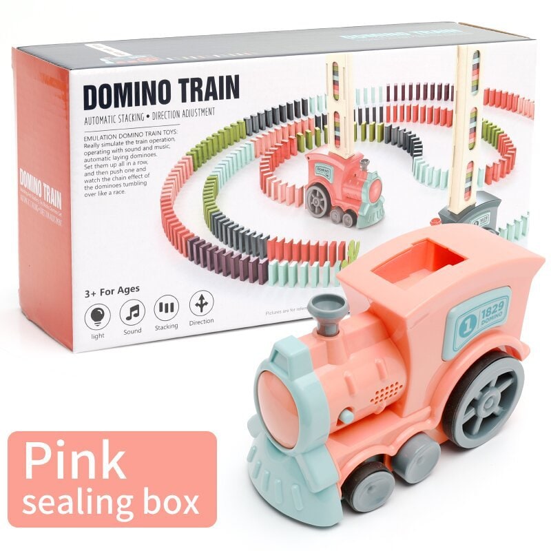 Automatic Domino Train teaching basic physics principles through fun, interactive learning play.