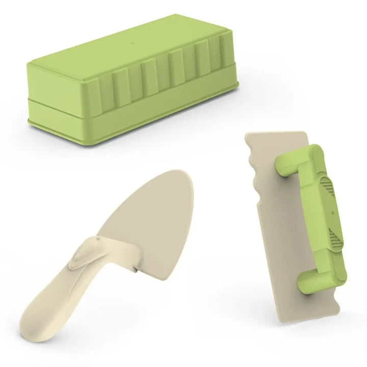 Kids' beach sand toy set with mini spade, ideal for outdoor sand play & creative fun for children.