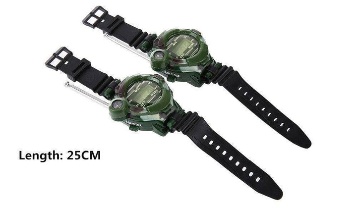Adventure survival watch for kids. Camouflage design, walkie talkie, perfect explorer children's toy.