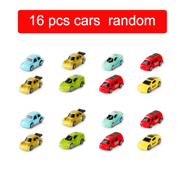 Kids' interactive car play track set with colorful vehicles & engaging features for imaginative learning fun.
