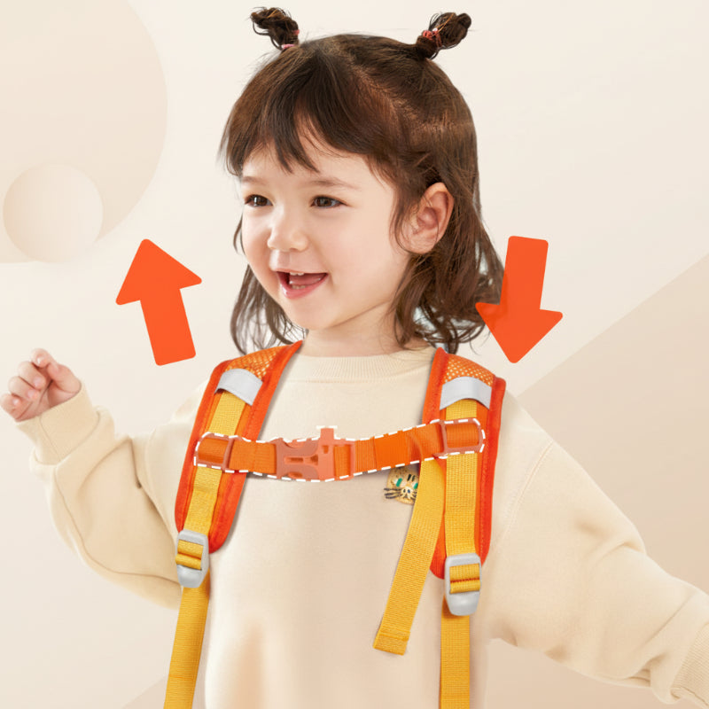 Ultra-lightweight children's school backpack, perfect for kids, includes water bottle holder & organized space.