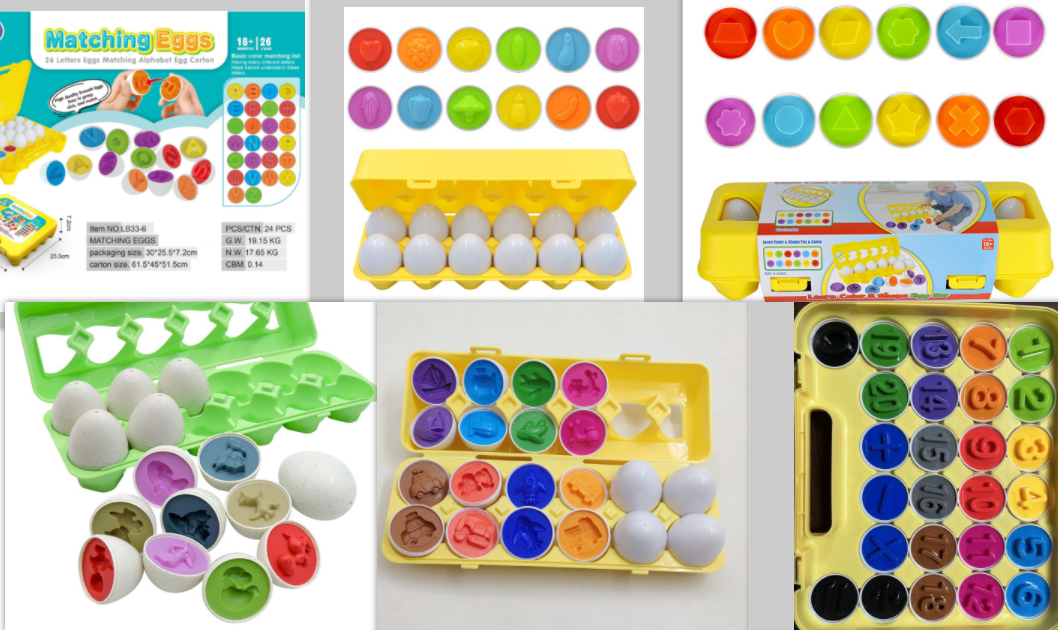 Engaging puzzle toy: kids' shape & color matching eggs develop cognitive skills and early shape learning.