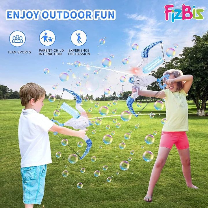 Fun summer gift for kids: 2-in-1 bow bubble maker & water blaster toy.