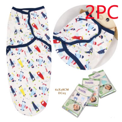 Soft, breathable cotton newborn swaddle wrap for ultimate baby comfort & safe sleep. Adjustable.