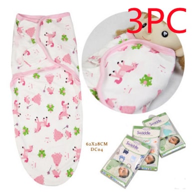 Adjustable hook & loop baby sleep sack, perfect for growing newborns. Cotton infant wrap for safe sleep.
