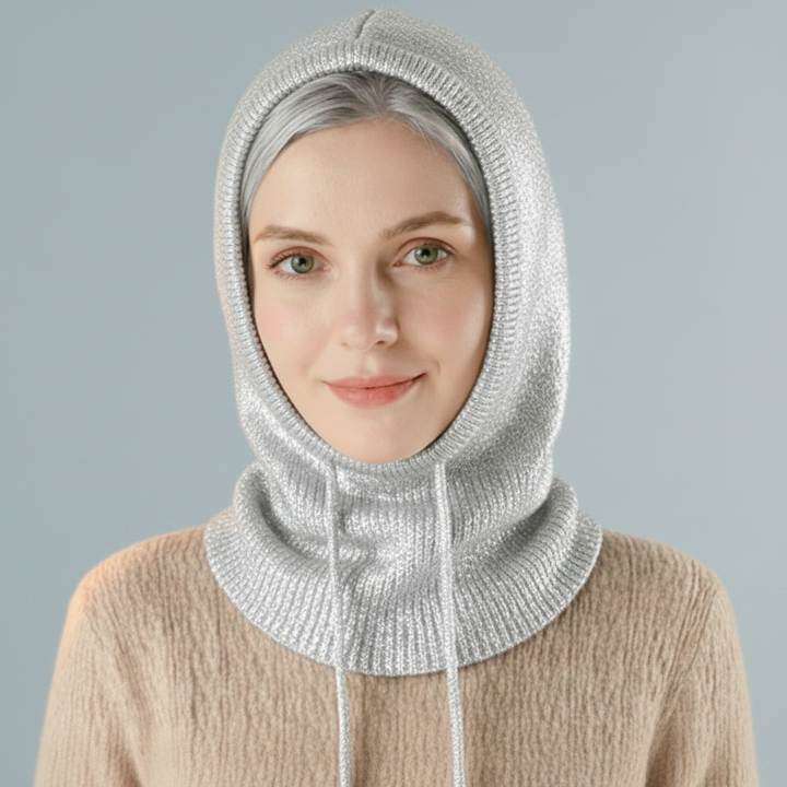 Stylish unisex ribbed winter hat with a pom-pom. A warm knit beanie, great fashion accessory for cold days.