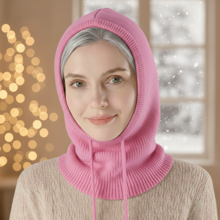 Classic winter ribbed knit beanie. Features a soft pom-pom; provides ultimate warmth and cozy comfort.