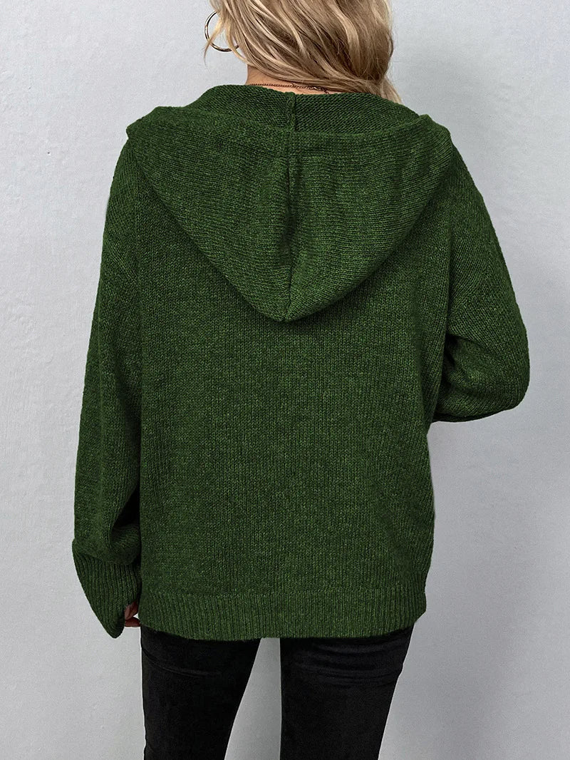 Sofia women's fashion cardigan, knitted long sleeve, ideal cozy and warm winter wear.