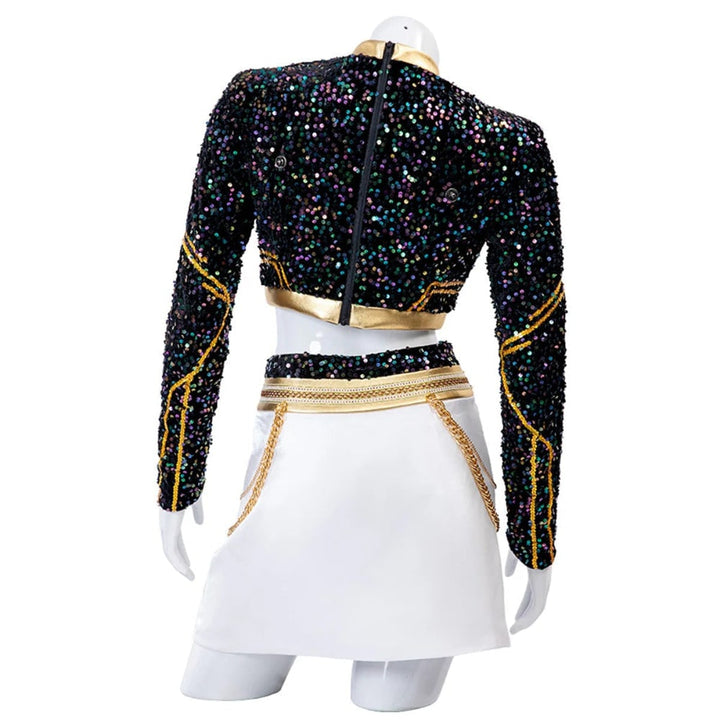 Kpop idol Halloween costume set, a stylish unisex outfit for cosplay, stage performances & themed parties.
