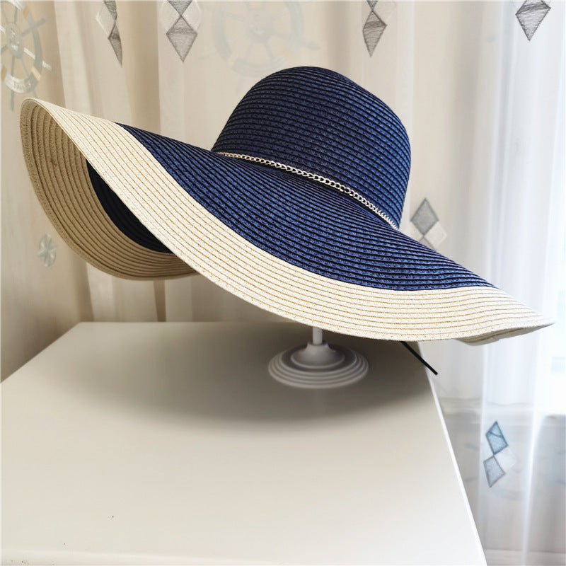 Comfortable women's sun hat with wide brim & UV protection. Great for outdoor, beach, & summer vacation fashion.