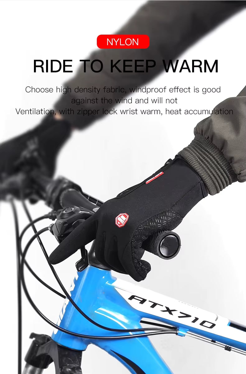 Women's thermal waterproof touchscreen gloves for smartphones, non-slip grip, ideal for snowy winter conditions.