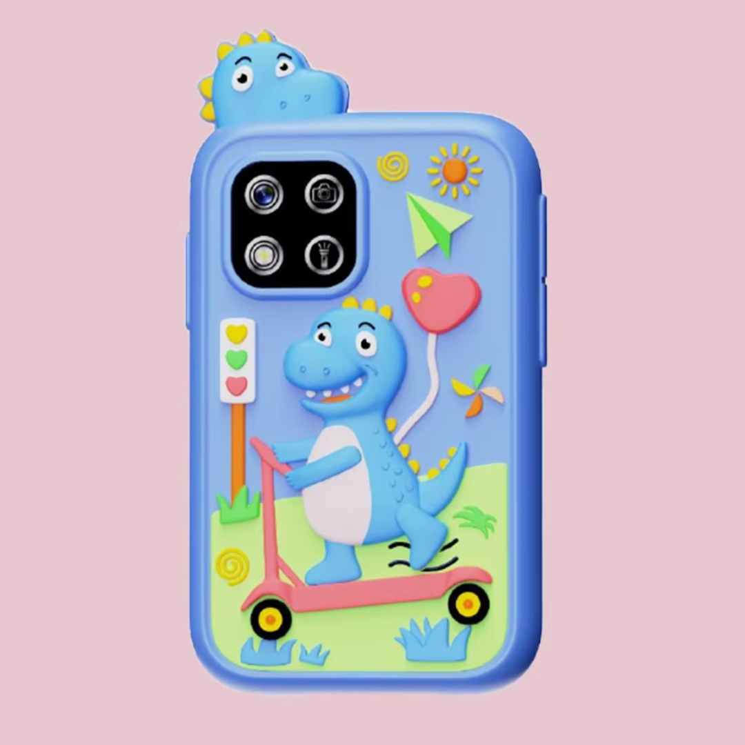 Educational electronic smartphone toy for kids, promoting developmental learning through interactive play.