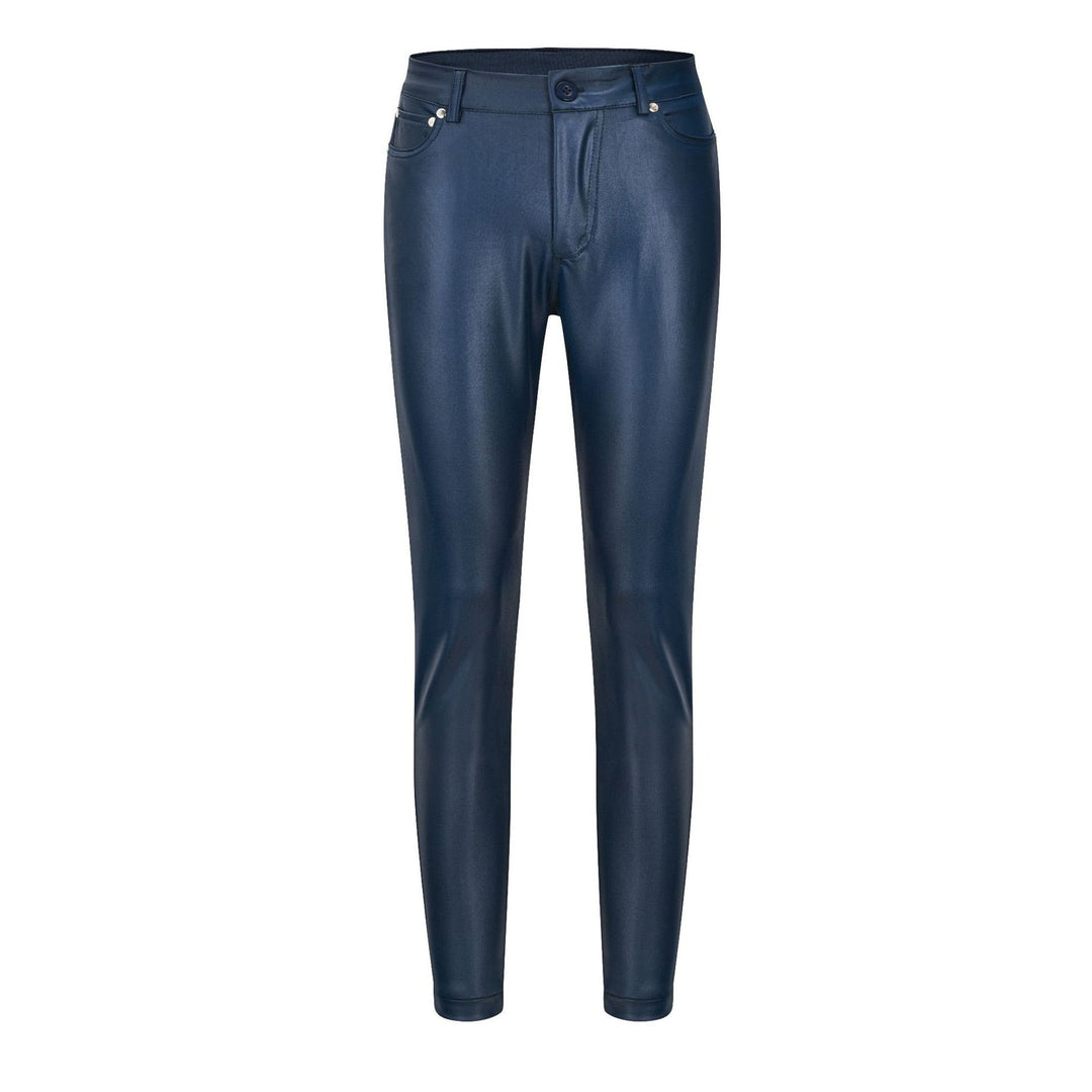 Women's Raffaela high waist faux leather stretch pants, slim fit, perfect for fall/winter style.