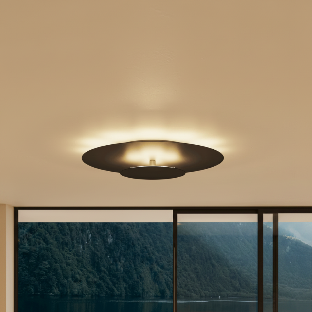 Square modern LED flush mount ceiling light for stylish and bright room illumination.