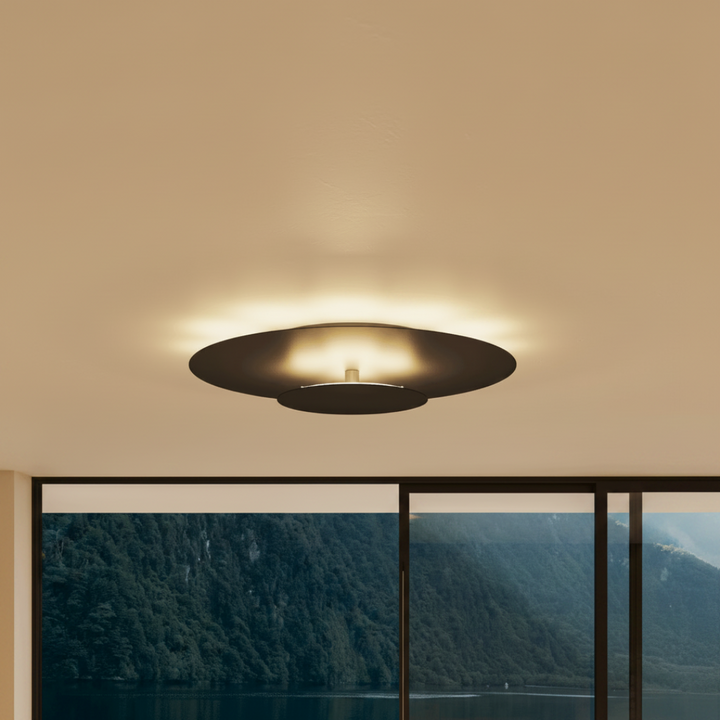 Square modern LED flush mount ceiling light for stylish and bright room illumination.