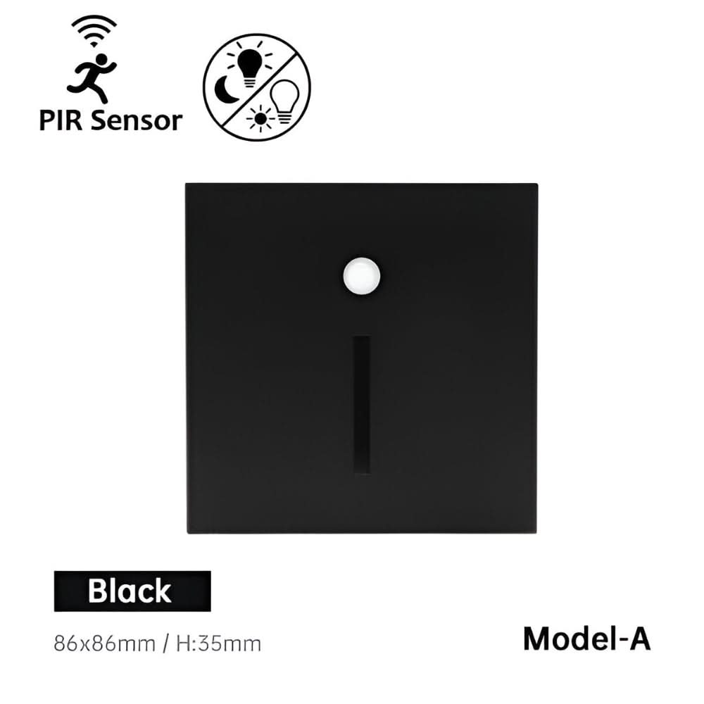 Smart LED motion sensor light, providing automatic indoor illumination for stairs and home safety.