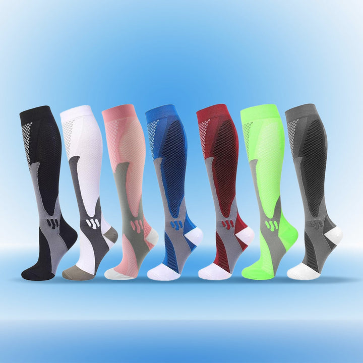Unisex compression socks for leg comfort, support & improved circulation. Daily wear & recovery.
