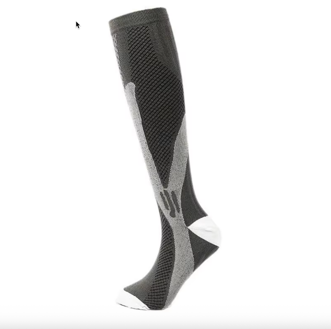 Medical-grade unisex compression socks for varicose veins, oedema & tired leg relief.
