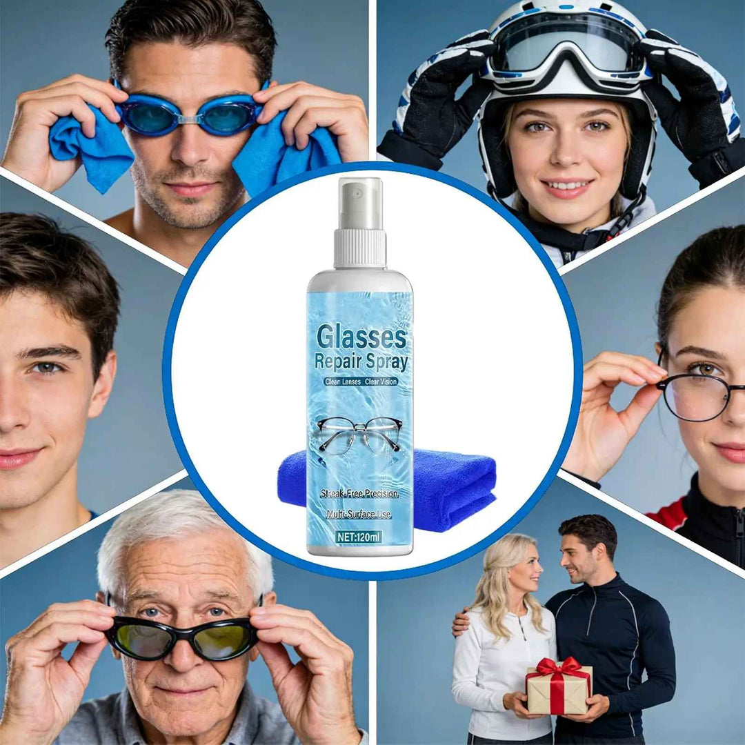 Achieve crystal clarity with this Multi-Surface Lens Cleaning Spray for all your screens and eyewear.