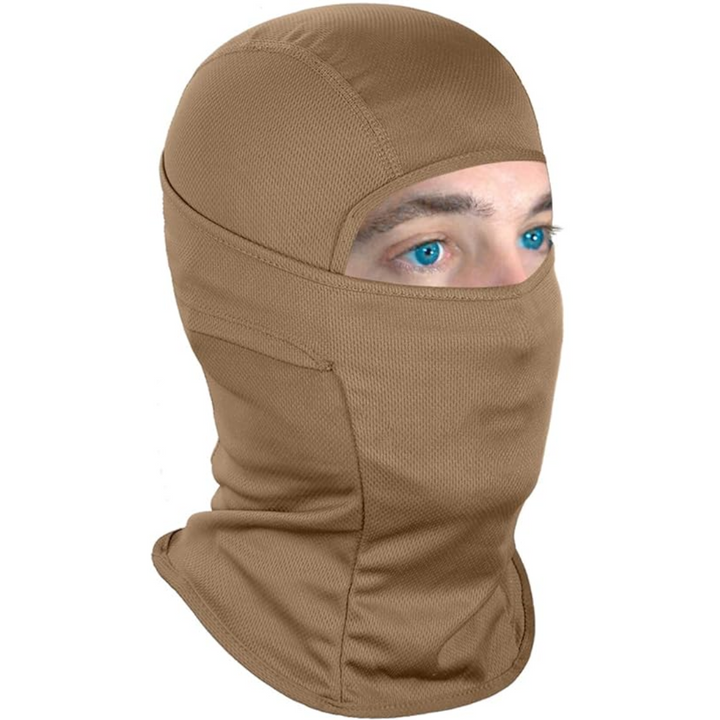 Unisex face mask for skiing, cycling & motorcycling, UV protection, lightweight design.