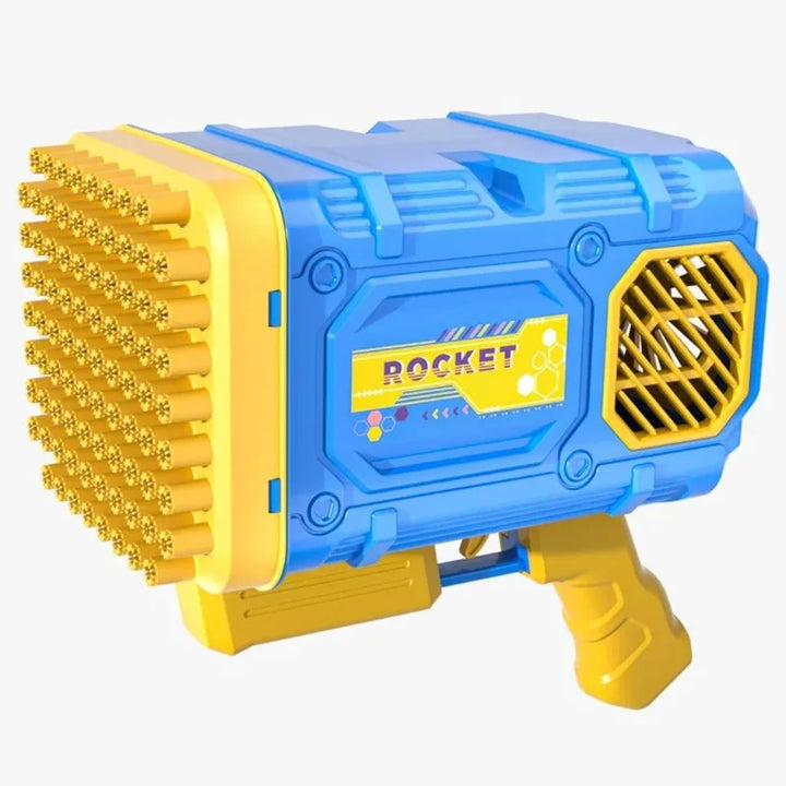 Portable automatic bubble blower for outdoor fun, kids' parties, and backyard play. Creates thousands of bubbles.