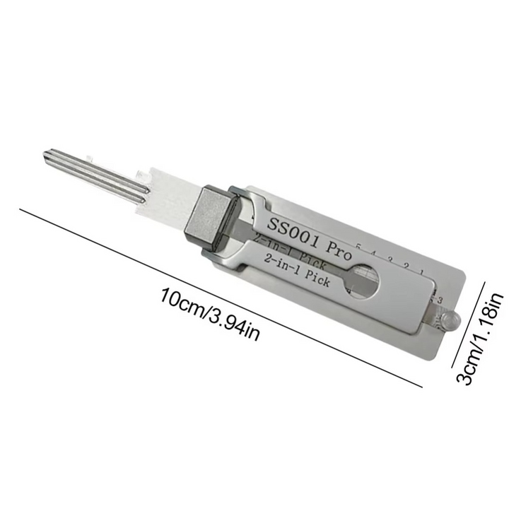 High-precision locksmith picking tool for decoding keys & opening locks. Essential security technician equipment.