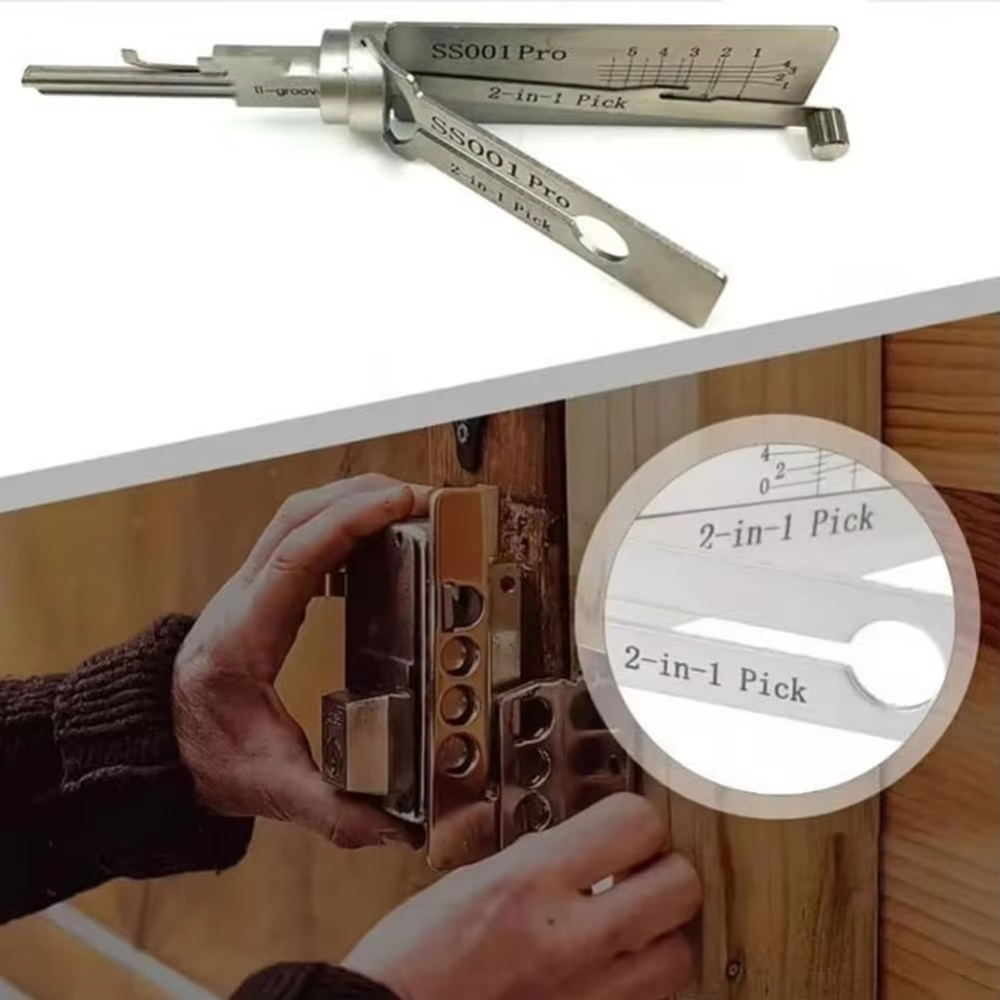 Comprehensive locksmith technician tool with key decoding & lock picking capabilities for professional security work.