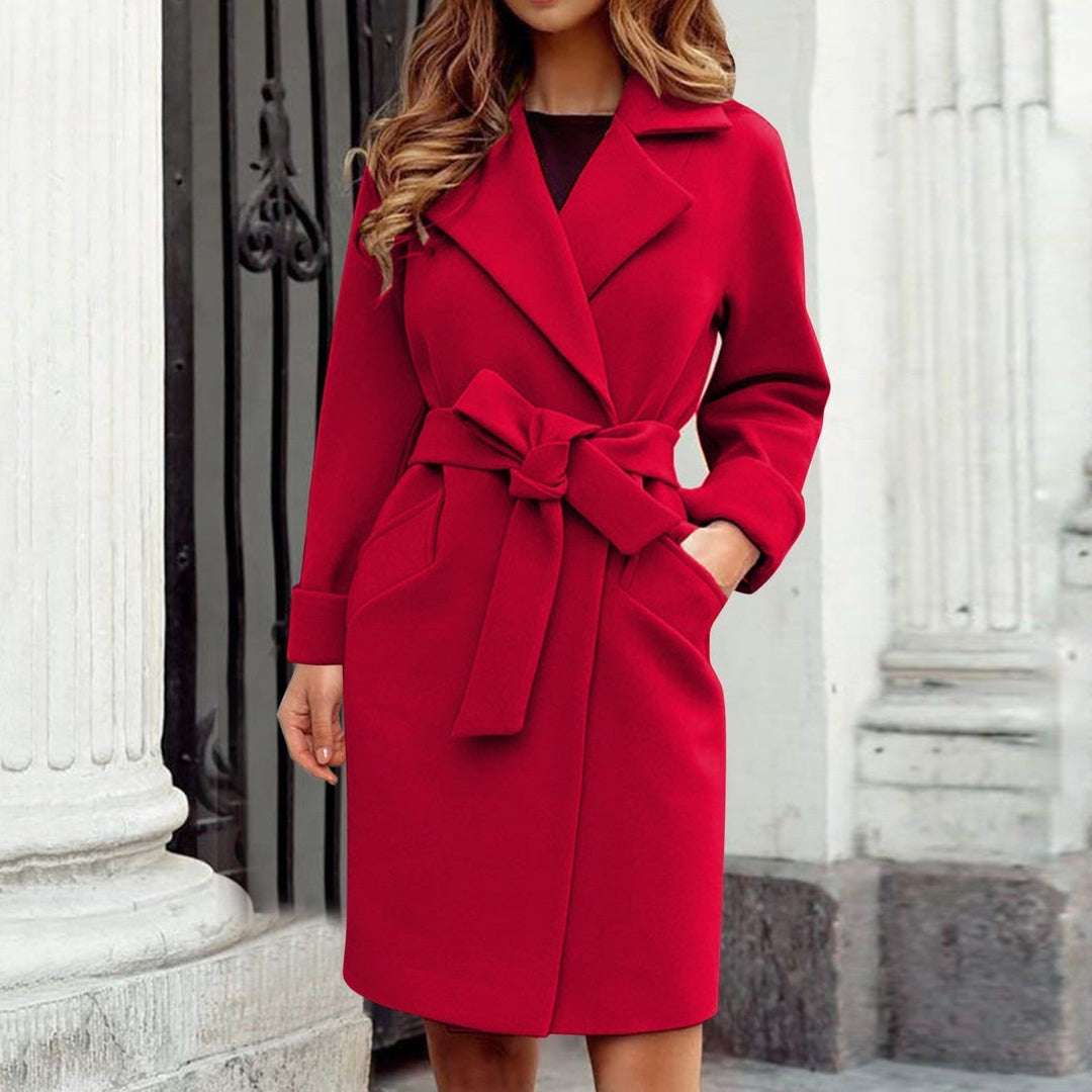 Sienna women's long winter trench coat, a chic & warm outerwear jacket perfect for stylish cold weather.