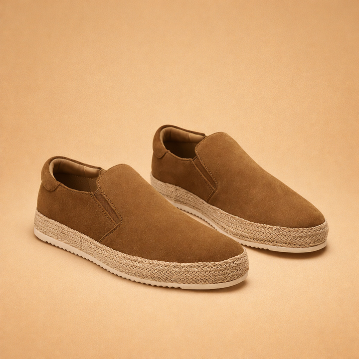 Premium men's slip-on loafers, sleek design for comfortable & elegant city footwear. Sophisticated style.