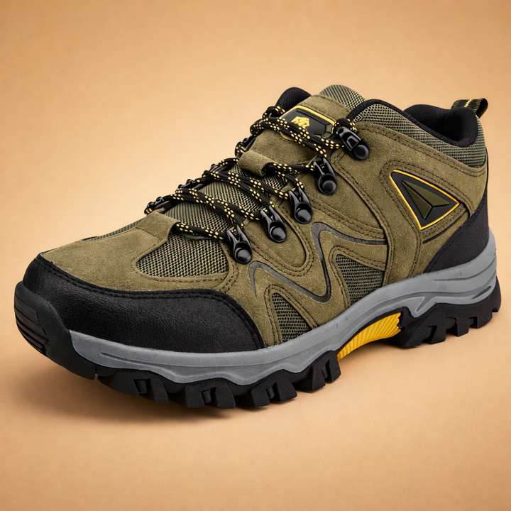 Men's orthopedic walking shoes with cushioned arch support, perfect for daily wear & foot pain relief.