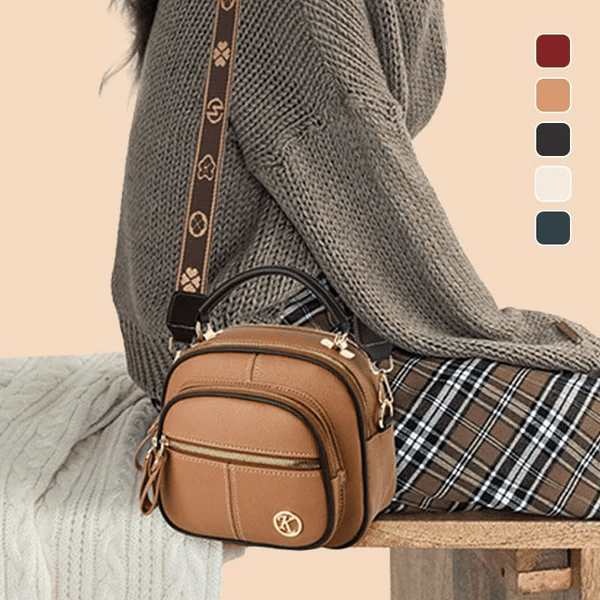 Elegant genuine leather women's shoulder bag, perfect for versatile everyday use.