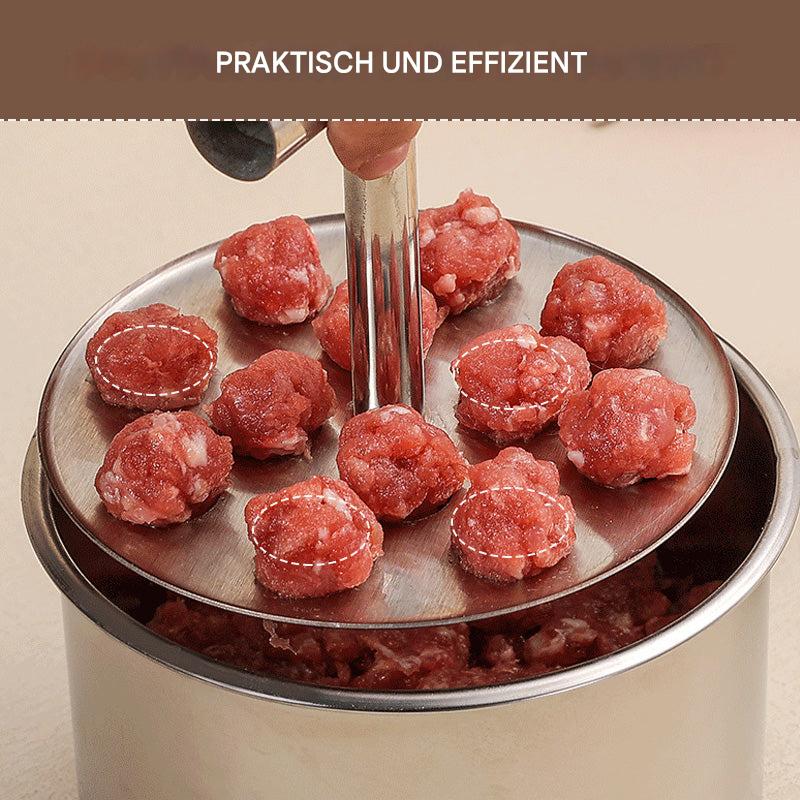 Efficient meatball maker kitchen tool ensures uniform portions, making meal prep quick and easy.