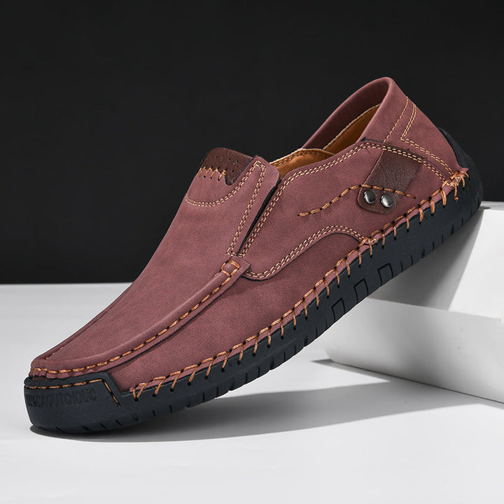 Premium comfort men's orthopedic slip-on shoes for pain relief, easy walking & foot support.