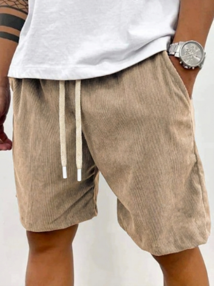 Men's relaxed fit drawstring casual shorts in a breathable fabric for ultimate summer comfort and everyday wear.