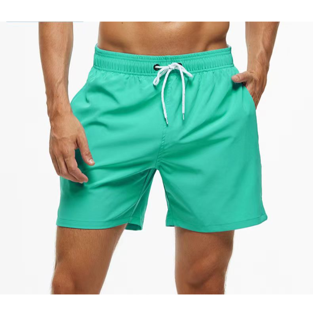 Men's quick-dry swim trunks, comfortable & adjustable for all summer water activities.