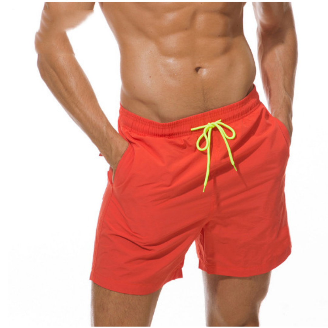 Men's pool shorts: quick-dry, comfortable swim trunks with adjustable waist for aquatic fun.