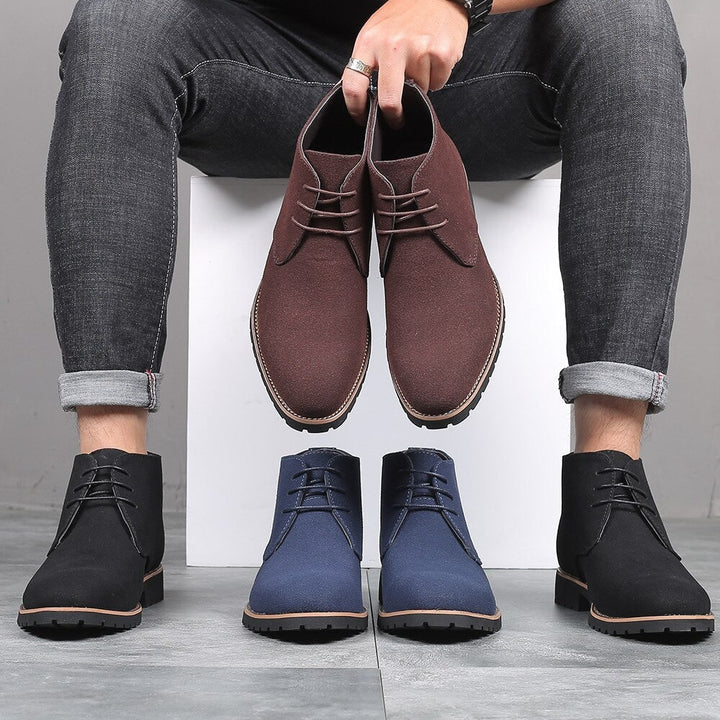 Men's slip-on ankle boots, combining modern casual style with effortless comfort for everyday wear.