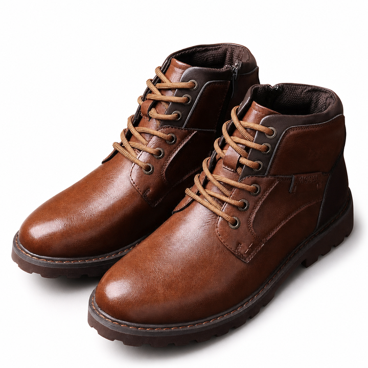 Stylish & durable men's work boots, perfect for hard work & rugged casual wear, offering comfort & protection.
