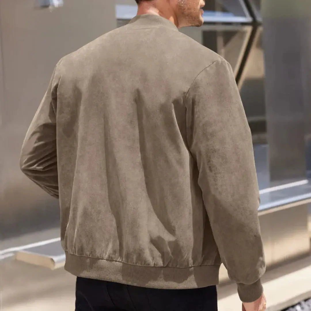 Classic men's bomber jacket with a comfortable fit, great for casual, stylish year-round wear.
