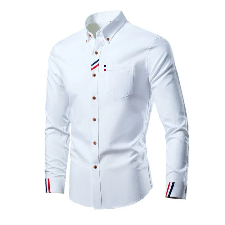 Liam men's comfortable long-sleeve casual shirt. Ideal for everyday wear & versatile menswear fashion.