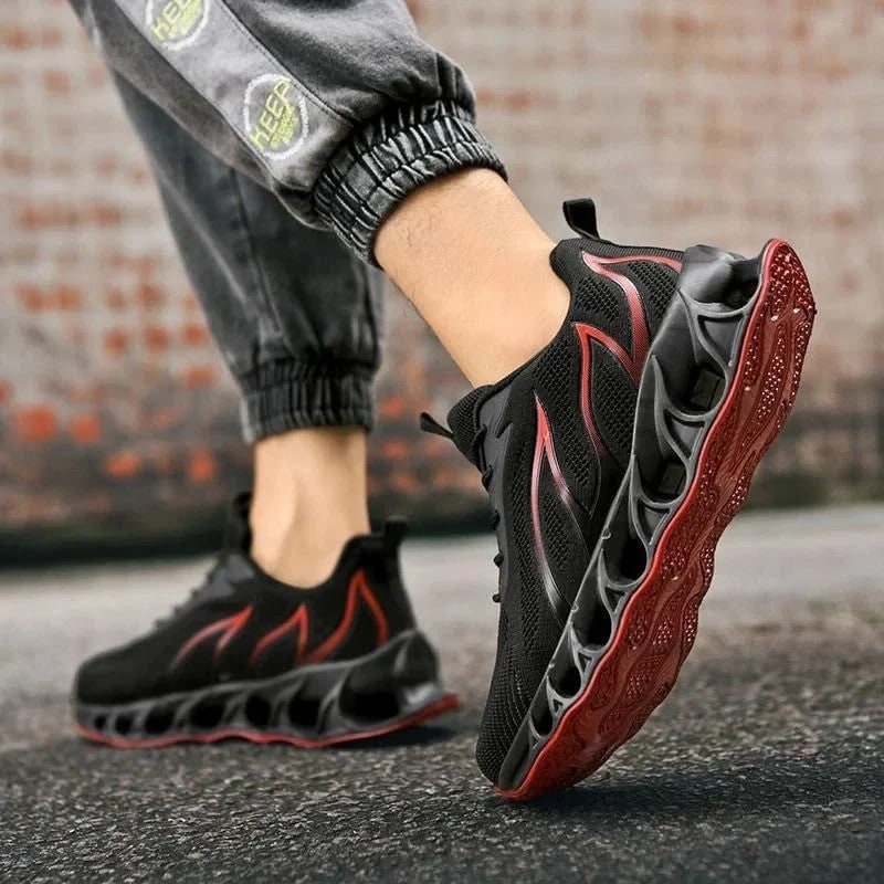 Performance men's running shoes with Secure Ankle Support for stability & comfort during road runs.