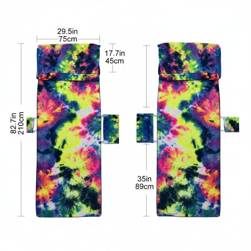Unisex quick-dry microfiber towel. Versatile for beach, pool, gym, or any outdoor living activity.
