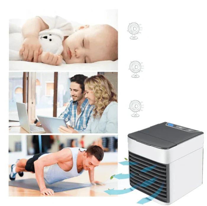 ChillWave mini air conditioner & humidifier, a portable personal fan designed for ultimate home comfort.
