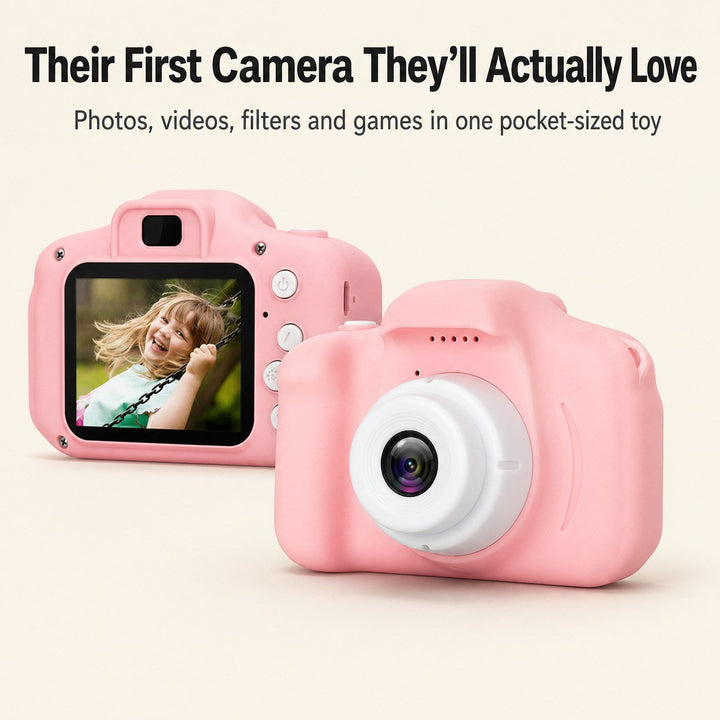 Unisex portable digital mini camera, perfect for capturing memories on the go.