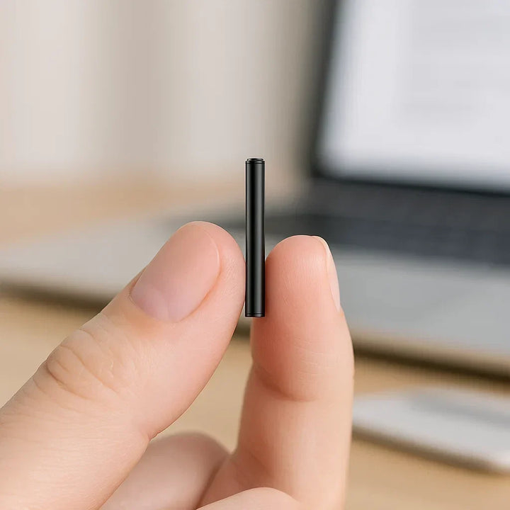 Mini voice recorder, discreet audio capture device for stealth recording.
