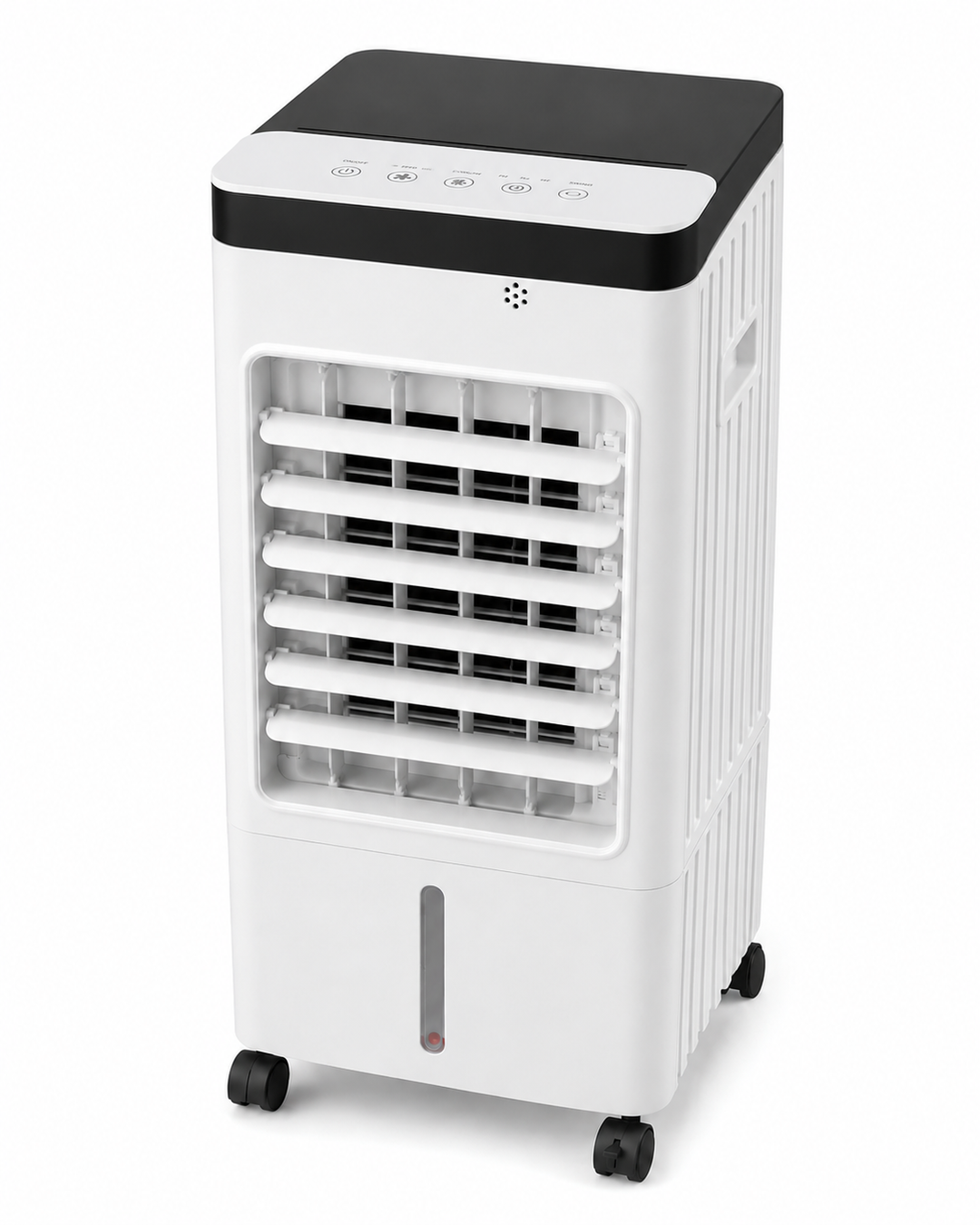 Efficient personal AC unit offers quiet, instant cooling, perfect for desk, bedroom, or office use.
