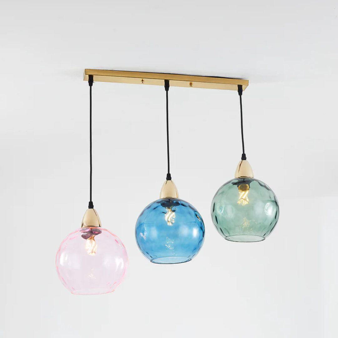 Sleek 3-light cluster pendant light, a versatile LED ceiling lamp for various living spaces.