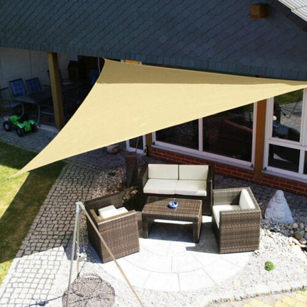 Versatile outdoor shade cover for balcony, patio, or terrace; adds modern style & effective sun blocking.