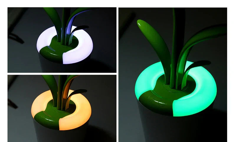 Modern LED desk lamp, adjustable for eye protection, enhances focus in any office or study area.